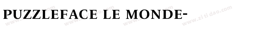 puzzleface le monde字体转换